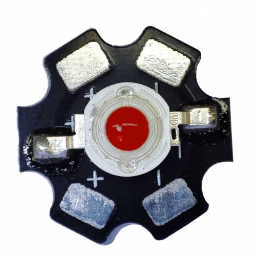Dioda POWER LED 3W EPILEDS Deep Red 660-665nm 42mil czerwona na PCB